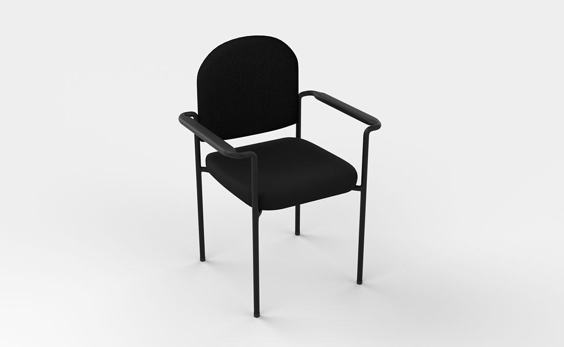 Rentals Seating Black Arm Chair
