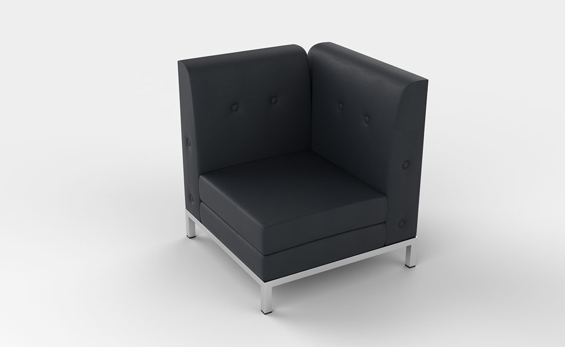 Rentals Seating Modular Corner Black