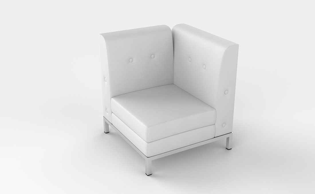 Rentals Seating Modular Corner White