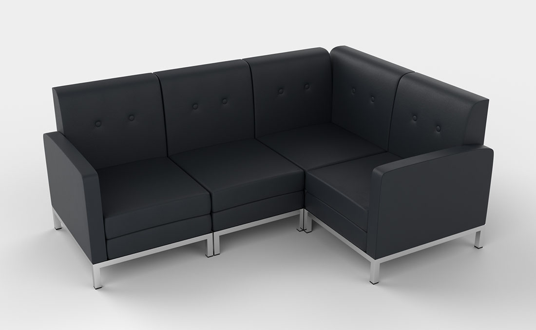 Rentals Seating Modular Sectional 4 pc